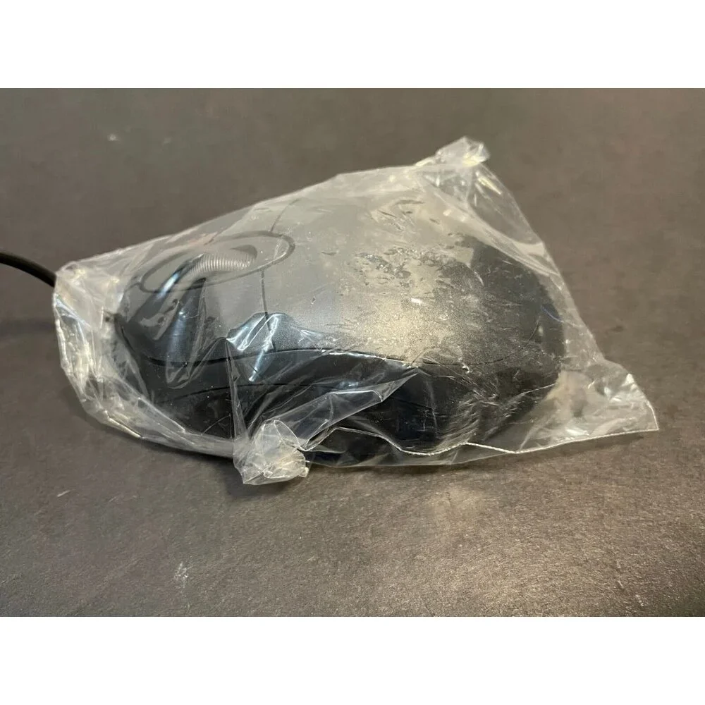 USB Corded Optical Mouse black new